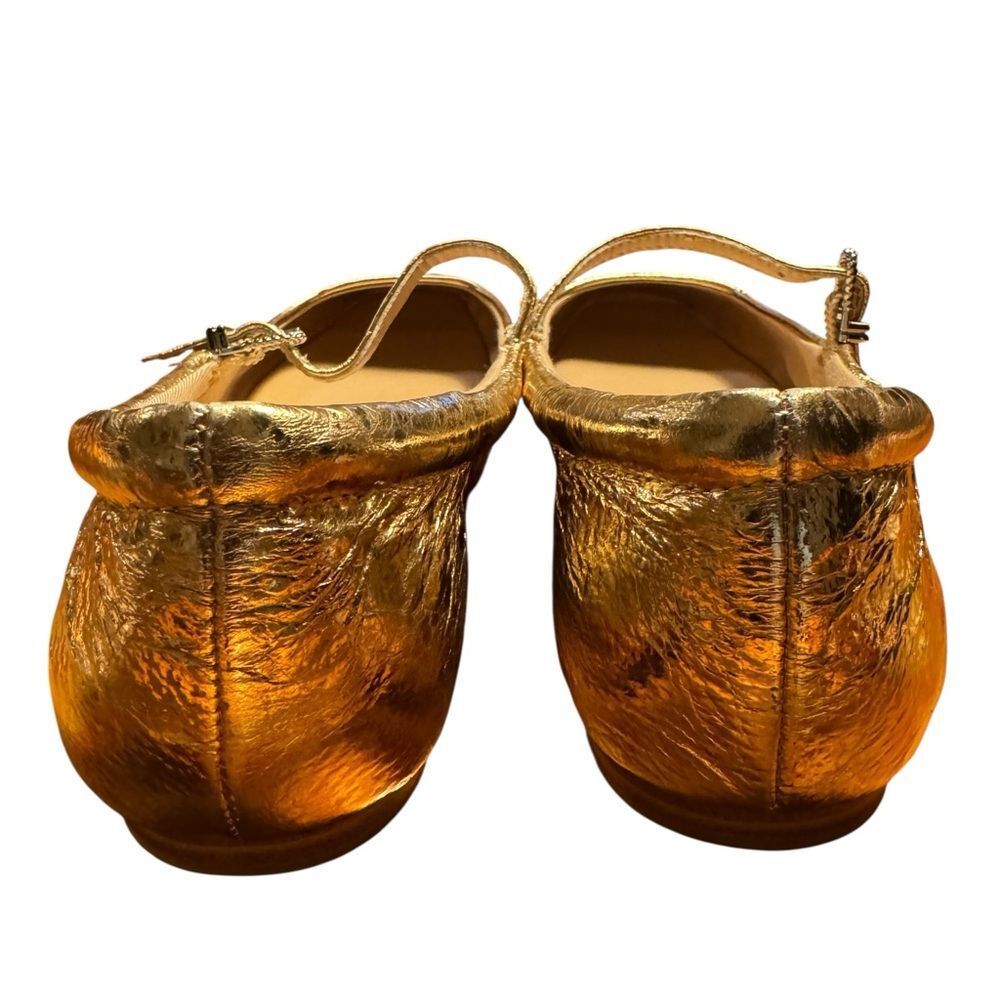 Dolce Vita Reyes Mary Jane Flats - Gold Metallic Distressed Size 7.5 - Picture 5 of 7